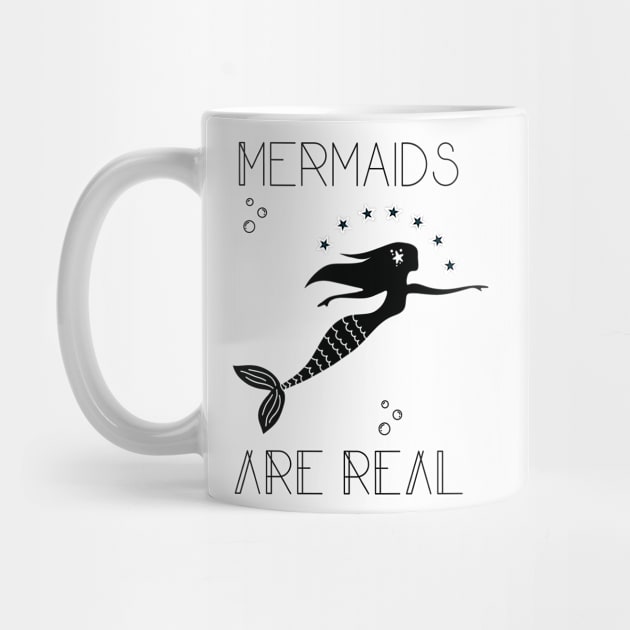 mermaid are real graphic design whimsical by CameltStudio